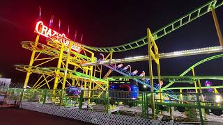 Crazy Coaster in Washington State Fair in Puyallup WA USA 🇺🇸 September 22nd 2024 Sunday Evening [upl. by Lemuela]