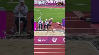 Heptathlon Valeriya MOSKVITINA Long Jump – 611 shorts athletics viral [upl. by Irdua242]