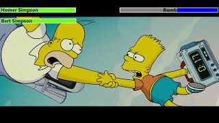 The Simpsons Movie 2007 Final Battle with healthbars 12 [upl. by Sacram]