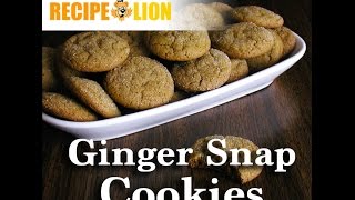 Easy Ginger Snap Cookies [upl. by Milah]