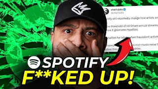 Spotify No Longer Paying Artists For Streams In 2024 [upl. by Nomolas640]