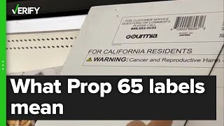 Prop 65 warning label does not mean a product has been shown to cause cancer [upl. by Vilma]