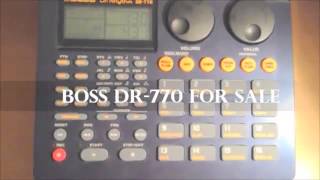 Drummachine Boss Dr 770 For Sale [upl. by Yruoc]