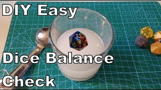 How To Check The Balance Of Your Dice  DIY Easy Trick [upl. by Hoashis595]