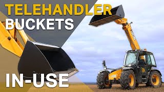 TELEHANDLER BUCKET  IN USE [upl. by Avlis]