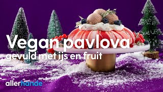 Vegan pavlova maken met ijs en fruit  Recept  Allerhande [upl. by Tobe345]