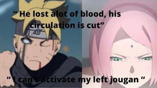 Boruto loses one of his jougan  boruto’s jougan S3P9 Borusara Texting Storyborusara [upl. by Norre216]