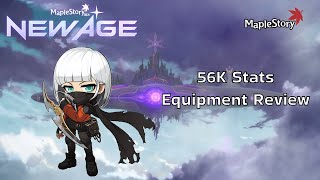 MapleSEA NEWAGE  SHADOWER 56K  Equipment Review  Burst Rotation [upl. by Aelhsa]