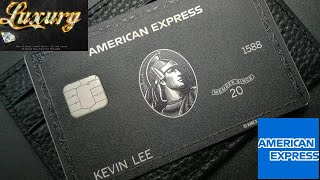 American Express Centurion Black Card Luxury Credit Card Benefits🔥🔥🔥 [upl. by Pengelly]