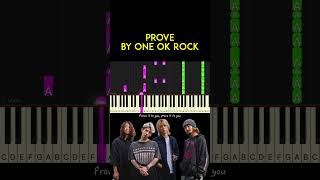 Prove by ONE OK ROCK  BEYBLADE X opening piano cover  sheet music amp lyrics [upl. by Malkah]