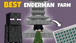 BEST ENDERMAN  XP farm for MINECRAFT bedrock 121 [upl. by Hollander]