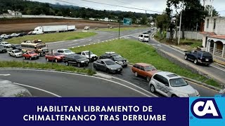 Reactivan tránsito en ambos carriles del Libramiento de Chimaltenango [upl. by Mcnully]