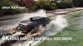 FORD RANGER OFF ROAD TEST DRIVE YOU WOULDNT EXPECT  MUD SAND WATER  FORD RANGER REVIEW [upl. by Artemed418]