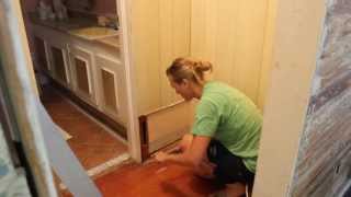 using a pry bar to remove paneling and nails [upl. by Helena644]