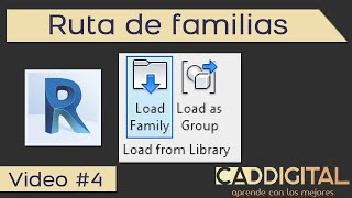 Revit definir ruta de las familias [upl. by Kirt]