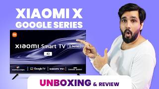 🔥 Xiaomi X 4K Dolby Vision Series Smart Google TV Unboxing amp Review  Hindi [upl. by Anawik]