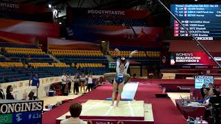 OLSEN Shallon CAN  2018 Artistic Worlds Doha QAT  Qualifications Vault 2 [upl. by Tterb871]