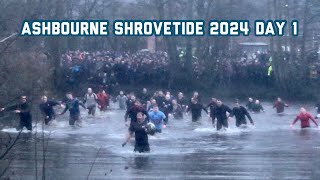 Ashbourne Shrovetide football 2024 raw footage  Day 1  13th February [upl. by Htenywg320]