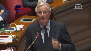 Michel Barnier en roue libre craque règlement de compte à lassemblée [upl. by Schinica]