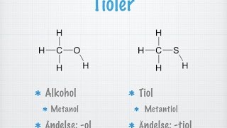 Tioler och disulfider gammal [upl. by Odille]