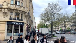 🇫🇷☁️【HDR 4K】Paris Walk  Bastille to Saint Michel via République April 2024 [upl. by Redmund318]