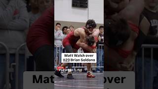 Matt Walsh of Harvard gets the 142 upset win over Brian Soldano of Rutgers [upl. by Erusaert228]