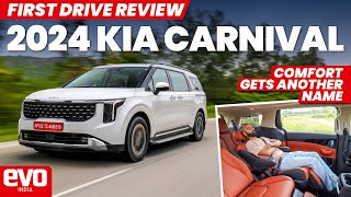 2024 Kia Carnival Review  First Drive  SUVlike Style Limousine Comfort [upl. by Amis]