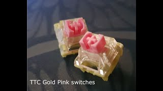 TTC Gold Pink switches typing test [upl. by Alleiram]