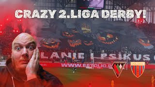 ZAGŁĘBIE SOSNOWIEC VS POLONIA BYTOM  PYROTECHNIC BATTLE [upl. by Eppesiug]