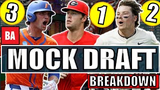 2024 MLB Mock Draft 40 Breakdown With Baseball Americas Carlos Collazo [upl. by Hazmah]