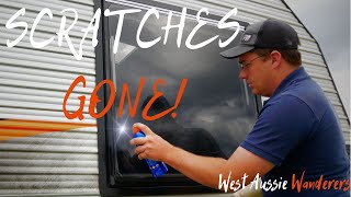 THE EASIEST WAY TO FIX DAMAGED CARAVAN WINDOWS  Lap of Aus  Ep 44 [upl. by Irotal]