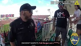 Florida v Georgia Football Game Fan Arrest by Jacksonville Sheriffs Office Kelly BWC [upl. by Erle]