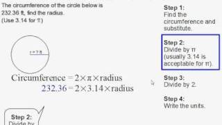 How to Find the Radius of a Circle When Given the Circumference [upl. by Peony]