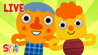 🔴 Super Simple Songs LIVE 🎶  Kids Songs  Super Simple Songs [upl. by Zinn]