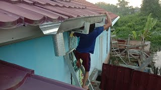 cara bikin talang air galvalume cepat dan rappi  how to make galvalume gutters fast and rappi [upl. by Airla]