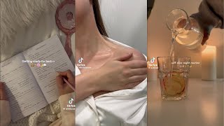 You Needed it🤍  Night Routine  SelfCare  Skincare🍓  TIKTOK COMPILATION✨ [upl. by Mccartan]