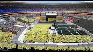 ZCC paints FNB Stadium in colours  Re Tla Mo Leboga Kang NationalDayofPrayer [upl. by Jaquelin]