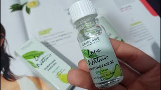 Oriflame Love Nature Purifying Face Oil with Organic Tea Tree and Lime Review  Benefits and Uses [upl. by Ardnikal]