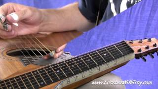 ROLLIN amp TUMBLIN BLUES  Open D Weissenborn Lesson by Troy [upl. by Burford]