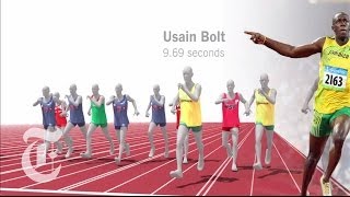 London Olympics 2012  Usain Bolts Gold in the 100 Meter Sprint  The New York Times [upl. by Ycats790]