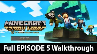 Minecraft Story Mode Episode 5 Full Walkthrough NO Commentary w Ending [upl. by Eidnam875]