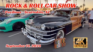 ROCK amp ROLL CAR SHOW PavilionsScottsdale AZ  Hot Rods Classic Cars Customs 46 Woodie amp more [upl. by Krahmer]