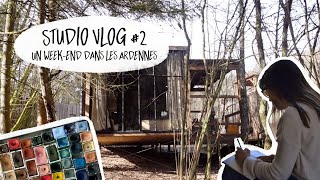 STUDIO VLOG  Un weekend créatif dans les Ardennes [upl. by Nealson]