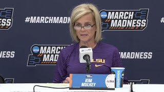 LSU Kim Mulkey blasts Hack reporter at Washington Post previews MTSU [upl. by Lovering]