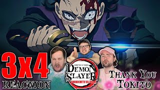 DEMON SLAYER REACTION  3x4  quotThank You Tokitoquot [upl. by Anrahc485]