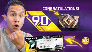 90 Level Up in Free Fire 🔥 Free Gloo Wall Reward 😱 Tonde Gamer [upl. by Jit]