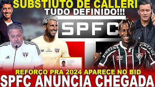 É OFICIAL SPFC FAZ ANÚNCIO CONTRATO NO BID  SUBSTITUTO DE CALLERI EM PAUTA  ABEL HERNANDEZ E [upl. by Eniffit]