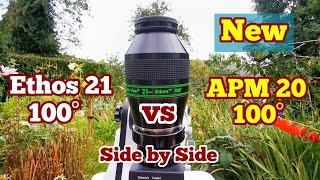 Comparing Televue Ethos 21 Against APM HDC 20mm Daylight Use new [upl. by Ahsercul968]