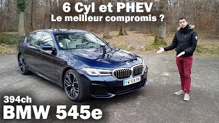 BMW 545e  La Série 5 Berline Allemande Premium 6 cylindres et Hybride rechargeable [upl. by Carr]