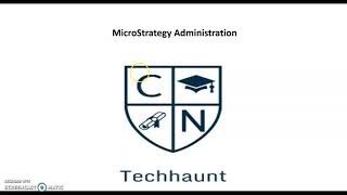 12 INTRODUCTION TO ADMINISTERING MICROSTRATEGY [upl. by Ymer952]